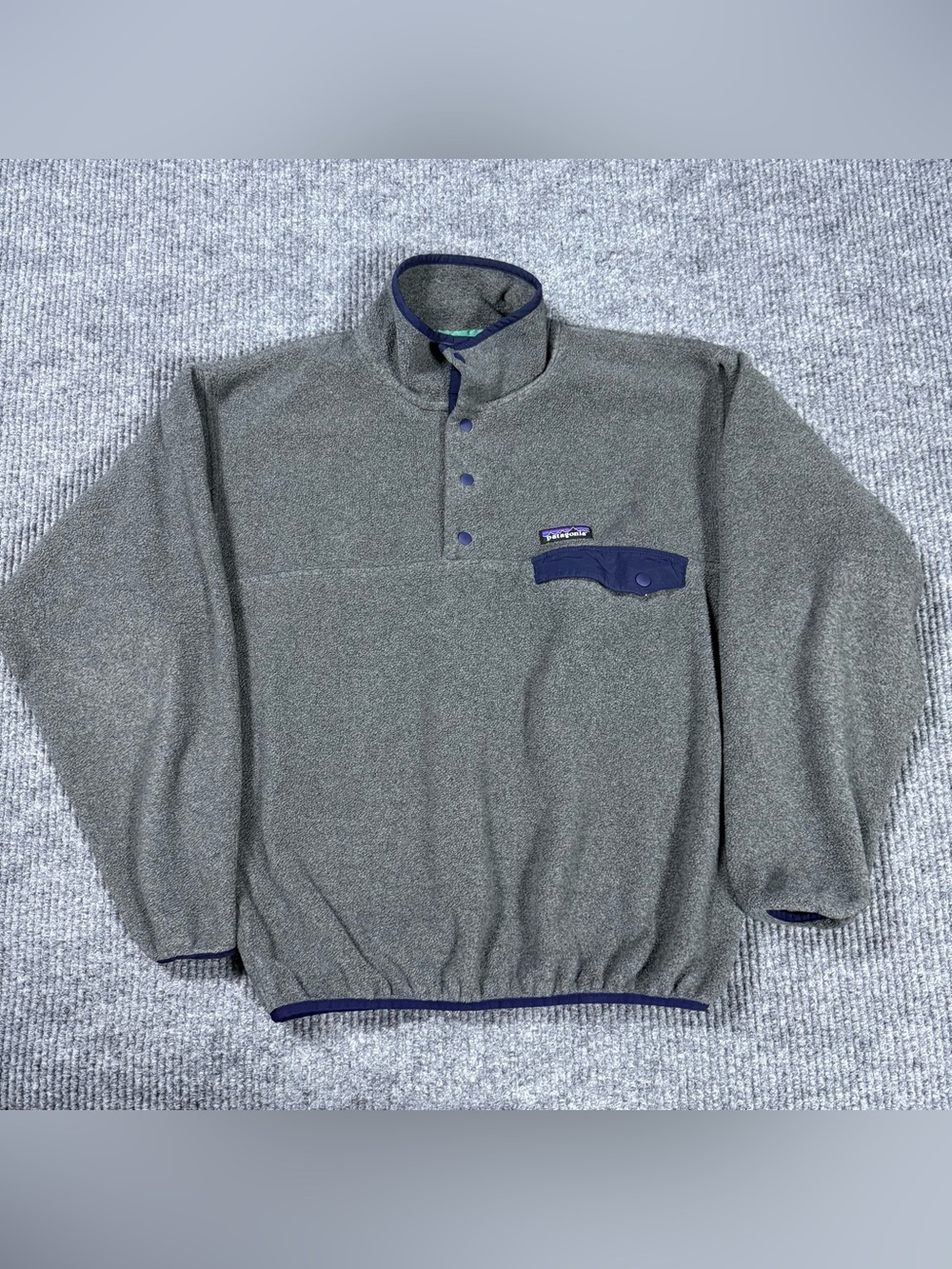 Patagonia Synchilla Snap-T Fleece Men’s S Nickel Gray Pullover Sweater Jacket